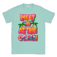 Seafoam Meet me at the ocean Summer Classic Tee - NancyCooperArtShop