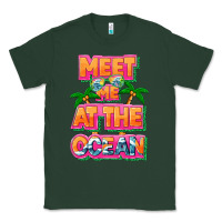 Sports Green Meet me at the ocean Summer Classic Tee - NancyCooperArtShop