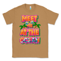 Toasted Coconut Meet me at the ocean Summer Classic Tee - NancyCooperArtShop