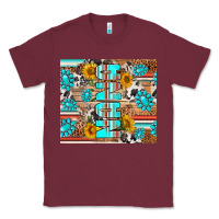 Burgundy western nana Classic Tee - RanaPortraitStore