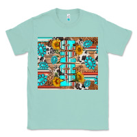 Seafoam western nana Classic Tee - RanaPortraitStore
