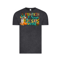Vintage Black Pumpkin spice and Jesus Christ Vintage Tee - RanaPortraitStore