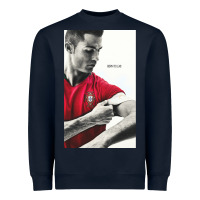 Navy ronaldo cr7 best portugal legend Heavyweight Sweatshirt - lanVoArt