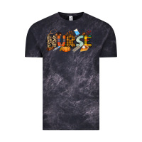 Cloud Black Fall Nurse Vintage Tee - NancyCooperArtShop