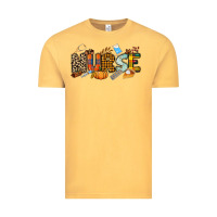 Vintage Mustard Fall Nurse Vintage Tee - NancyCooperArtShop