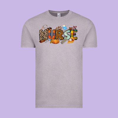 Fall Nurse Vintage Tee Designed By Nancycooperartshop
