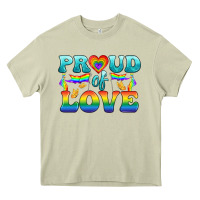 Mossy Lgbtq Proud Of Love Heavy Core Tee - BundleAndBundleShop
