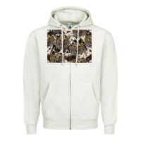 Longhorn Pattern Zipper Hoodie | Teevron