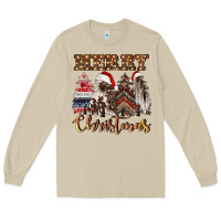Mushroom merry christmas trees Long Sleeve Tee - CowGirlArtShop