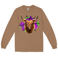 Toasted Coconut halloween highland cow Long Sleeve Tee - Jasminsmagicworld
