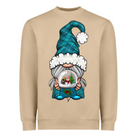 Mushroom winter gnome with snow globe Heavyweight Sweatshirt - BundleAndBundleShop