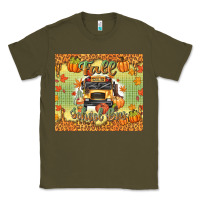 Army Green fall school bus Classic Tee - texasbilliewilder