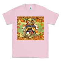 Bubblegum Pink fall school bus Classic Tee - texasbilliewilder