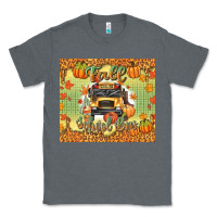 Charcoal Heather fall school bus Classic Tee - texasbilliewilder
