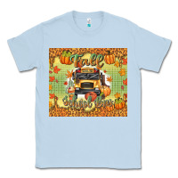 Dusty Blue fall school bus Classic Tee - texasbilliewilder