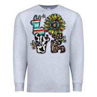 Heather Grey love autism Premium Sweatshirt - CowhideDigitalArt