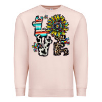 Pale Pink love autism Premium Sweatshirt - CowhideDigitalArt