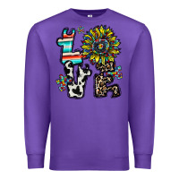 Purple love autism Premium Sweatshirt - CowhideDigitalArt