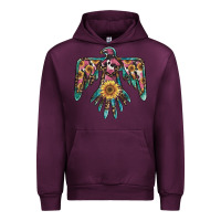 Mauve Wine pinky western sunflower thunderbird Urban Hoodie - BarkalooDesign