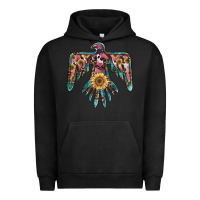 Pigment Black pinky western sunflower thunderbird Urban Hoodie - BarkalooDesign