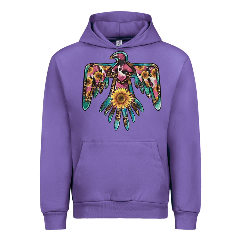 Pinky Western Sunflower Thunderbird Urban Hoodie by BarkalooDesign | Teevron
