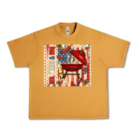 Peanut Butter red white and bbq usa flag Urban Heavy Tee - TumblerDesignByShophia