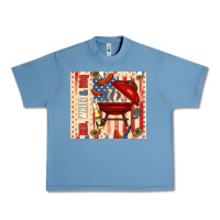 Pebble Blue red white and bbq usa flag Urban Heavy Tee - TumblerDesignByShophia