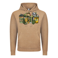 Vintage Coffee Army coffee cups 4th of july Vintage Hoodie - HowdyJamesFarm