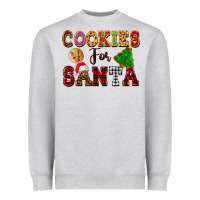 Heather Grey cookies for santa Heavyweight Sweatshirt - FaDigitalArtStudio