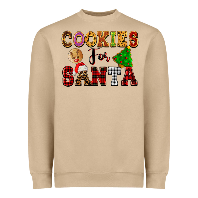 Cookies For Santa Heavyweight Sweatshirt by FaDigitalArtStudio | Teevron