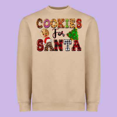 Cookies For Santa Heavyweight Sweatshirt Designed By Fadigitalartstudio
