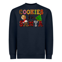Navy cookies for santa Heavyweight Sweatshirt - FaDigitalArtStudio