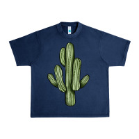 Navy cactus Urban Heavy Tee - JahusDesignShop
