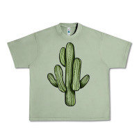 Oil Green cactus Urban Heavy Tee - JahusDesignShop