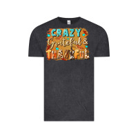 Vintage Black Crazy grateful and thankful Vintage Tee - NancyCooperArtShop