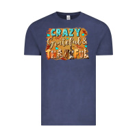 Vintage Denim Crazy grateful and thankful Vintage Tee - NancyCooperArtShop