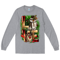 Heather Grey love snowman gnome Long Sleeve Tee - CowGirlArtShop