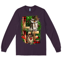 Plum love snowman gnome Long Sleeve Tee - CowGirlArtShop
