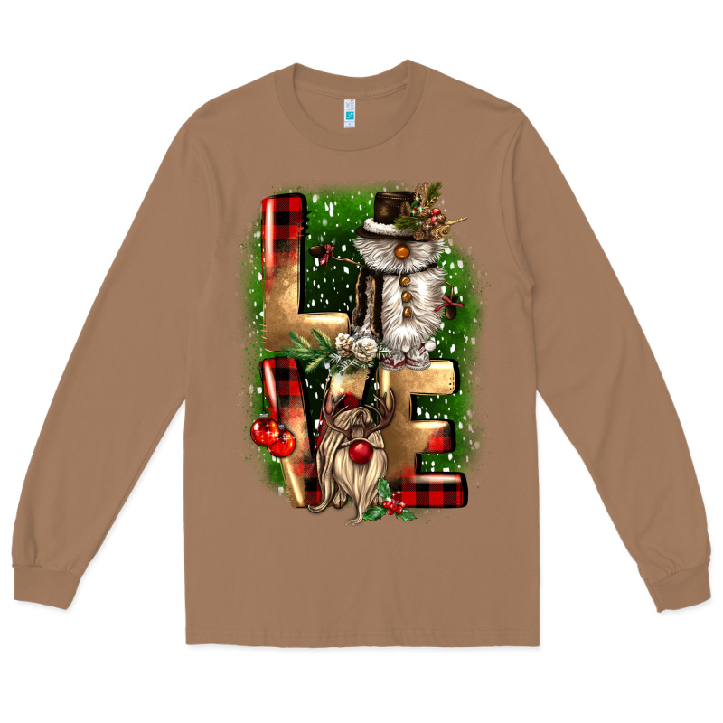 Love Snowman Gnome Long Sleeve Tee by CowGirlArtShop | Teevron