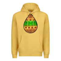 Antique Gold halloween pumpkin teardrop Premium Hoodie - BundleAndBundleShop
