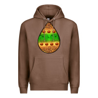 Chestnut halloween pumpkin teardrop Premium Hoodie - BundleAndBundleShop