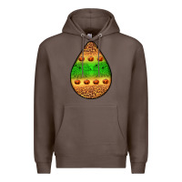 Coffee halloween pumpkin teardrop Premium Hoodie - BundleAndBundleShop