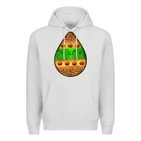 Dove Grey halloween pumpkin teardrop Premium Hoodie - BundleAndBundleShop