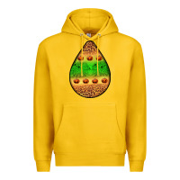 Lemon halloween pumpkin teardrop Premium Hoodie - BundleAndBundleShop