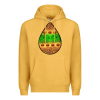 Mustard halloween pumpkin teardrop Premium Hoodie - BundleAndBundleShop