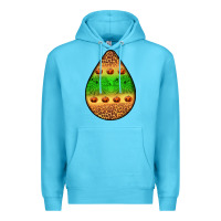 Ocean Blue halloween pumpkin teardrop Premium Hoodie - BundleAndBundleShop