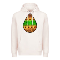 Pale Pink halloween pumpkin teardrop Premium Hoodie - BundleAndBundleShop