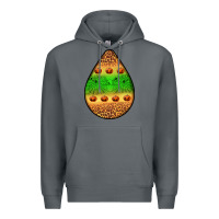Rock halloween pumpkin teardrop Premium Hoodie - BundleAndBundleShop