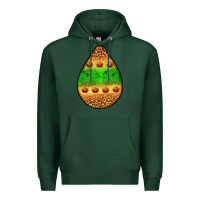 Sports Green halloween pumpkin teardrop Premium Hoodie - BundleAndBundleShop