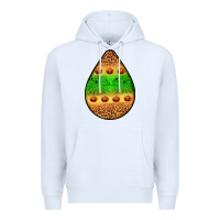 White halloween pumpkin teardrop Premium Hoodie - BundleAndBundleShop
